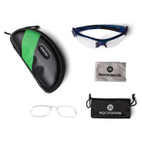 Rockbros 10069 photochromic UV400 cycling glasses - blue
