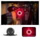 Rockbros Q1 Rear Bike Light 7 Color LED + USB-C - USB-A Cable - Black
