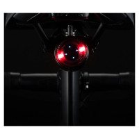 Rockbros Q1 Rear Bike Light 7 Color LED + USB-C - USB-A Cable - Black
