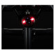 Rockbros Q1 Rear Bike Light 7 Color LED + USB-C - USB-A Cable - Black