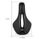 Rockbros 38210005001 foam MTB bicycle saddle - black