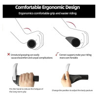 Rockbros BT1007W Bicycle Holder Set with Horns - White