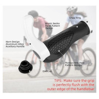 Rockbros BT1007W Bicycle Holder Set with Horns - White
