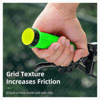 Rockbros 40720007005 bicycle grips with reflector - green