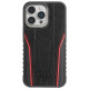 Audi Genuine Leather case with MagSafe for iPhone 14 Pro - black and red