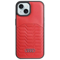 Audi Synthetic Leather case with MagSafe for iPhone 15 / 14 / 13 - red
