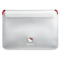 Hello Kitty PU Metal Logo case for a 14" laptop - silver