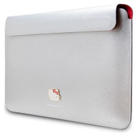 Hello Kitty PU Metal Logo case for a 14" laptop - silver