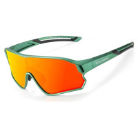 Rockbros 14110009002 polarized cycling glasses for children 8-14 years old - green