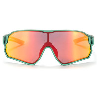 Rockbros 14110009002 polarized cycling glasses for children 8-14 years old - green