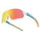 Rockbros 14110009003 polarized cycling glasses for children 8-14 years old - green and white