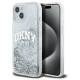 Dkny Liquid Glitter Big Logo case for iPhone 15 / 14 / 13 - white