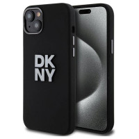 Dkny Liquid Silicone Metal Logo iPhone 15/14/13 Case - Black