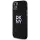 Dkny Liquid Silicone Metal Logo iPhone 15/14/13 Case - Black