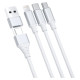 3Mk Protection 3mk Hyper Cable 3in1 USB-A - USB-C / USB-C - micro USB - Lightning 1.5m - white