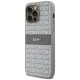 Dkny Leather Mono Stripe & Metal Logo case for iPhone 14 Pro Max - beige