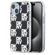 Dkny IML Checkered Mono Pattern case for iPhone 15 Plus / 14 Plus - black