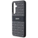 Dkny Leather Mono Stripe & Metal Logo case for Samsung Galaxy S24+ - black