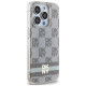 Dkny IML Checkered Mono Pattern & Printed Stripes MagSafe case for iPhone 13 Pro / 13 - beige