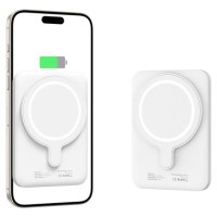 Tech-Protect LifeMag PB10 Powerbank with MagSafe 5000mAh 15W USB-C port - white + USB-C cable