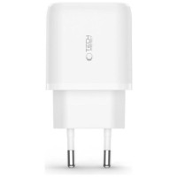 Tech-Protect C20W USB-C PD 20W / USB-A QC 3.0 charger with USB-C / USB-C cable - white