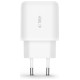 Tech-Protect C20W USB-C PD 20W / USB-A QC 3.0 charger with USB-C / USB-C cable - white