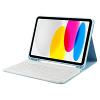 Tech-Protect SC Pen + Keyboard Case with Keyboard for iPad 10.9" 2022 - Light Blue