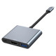 Tech-Protect HUB Tech-Protect V1 3in1 USB-C - USB-A 3.0 / USB-C PD 100W / HDMI 4K 30Hz - gray