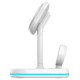 Tech-Protect QI15W-A27 3-in-1 inductive charger with MagSafe stand for smartphone / Apple Watch / AirPods - white