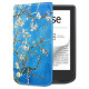 Tech-Protect SmartCase for PocketBook Verse / Verse Pro - Blue with Sakura Flowers