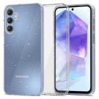 Tech-Protect FlexAir Case for Samsung Galaxy A55 5G - Clear-Glitter