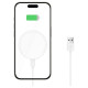 Tech-Protect QI15W-A33 Inductive Charger with MagSafe and Stand with USB-A / USB-C Cable - White
