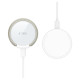 Tech-Protect QI15W-A33 Inductive Charger with MagSafe and Stand with USB-A / USB-C Cable - White