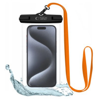 Tech-Protect Waterproof Case UWC7 waterproof for devices up to 6.9" - black and orange