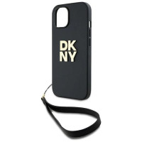 Dkny Wrist Strap Stock Logo case for iPhone 14 / 15 / 13 - black