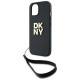 Dkny Wrist Strap Stock Logo case for iPhone 14 / 15 / 13 - black