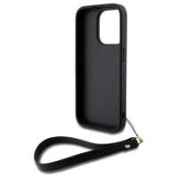 Dkny Wrist Strap Stock Logo case for iPhone 15 Pro - black