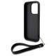 Dkny Wrist Strap Stock Logo case for iPhone 15 Pro - black