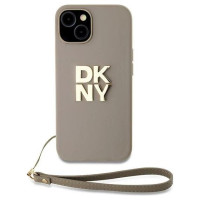 Dkny Wrist Strap Stock Logo case for iPhone 15 / 14 / 13 - beige