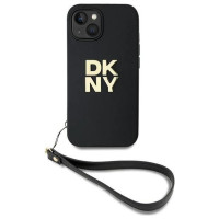 Dkny Wrist Strap Stock Logo case for iPhone 15 / 14 / 13 - black