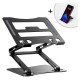 Wozinsky WRS-CPY75DSB Aluminum Laptop and Tablet Stand + Free Smartphone Stand - Black