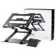 Wozinsky WRS-CPY75DSB Aluminum Laptop and Tablet Stand + Free Smartphone Stand - Black