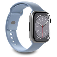 Puro Icon Silicone Strap for Apple Watch 42 / 44 / 45 / 49 mm - Light Blue (2 pcs.)