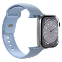 Puro Icon Silicone Strap for Apple Watch 42 / 44 / 45 / 49 mm - Light Blue (2 pcs.)