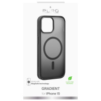 Puro Gradient Case with MagSafe for iPhone 15 - Black