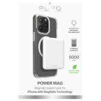 Puro Elektrik Puro Power Mag 5000mAh Powerbank with MagSafe USB-C - White