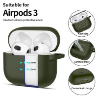 Tech-Protect Silicone Hook Case for Apple AirPods 3 - Green