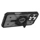 UAG Pathfinder Clear Magsafe Bundle Case with Magnetic Ring Stand for iPhone 16 Pro Max - Black