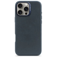 Decoded Leather Backcover MagSafe case for iPhone 16 Pro Max - navy blue