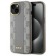 Dkny Leather Checkered Mono Pattern MagSafe iPhone 14 Case - Beige